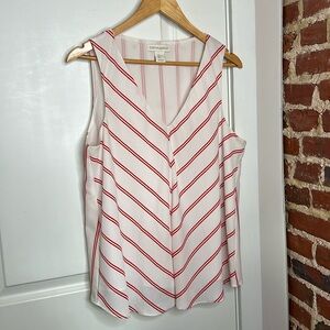 STRIPED SLEEVELESS BLOUSE